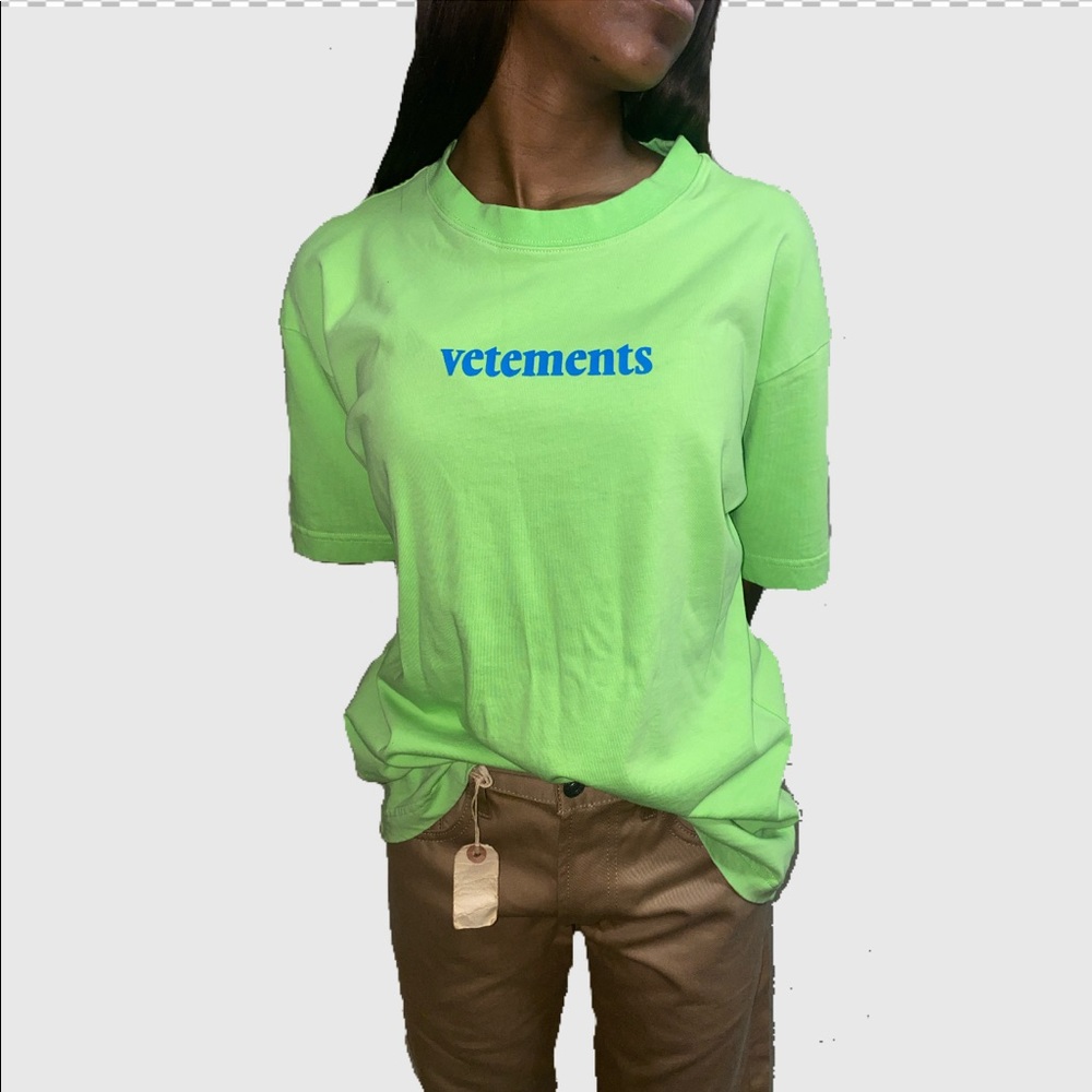 Green Vetements T-shirt